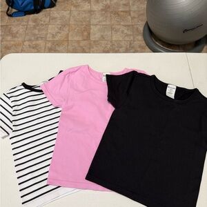 No Boundaries Pink, Black, and Striped Kids Tees